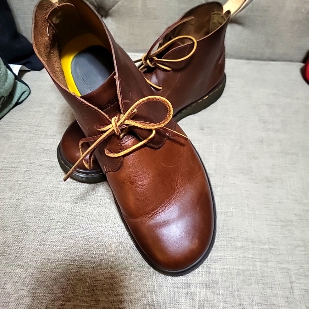 Dr. Martens Brown Leather Lace-Up Ember Mid Top Chukka Boots Mens Size 11 AW004